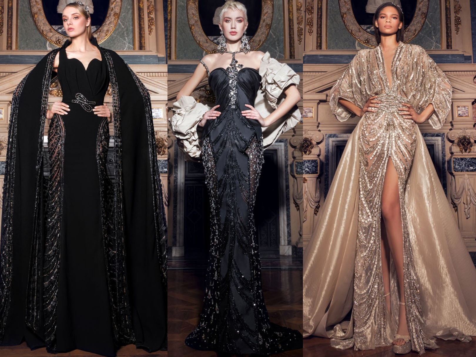 ziadnakad2022春夏高定奢华依旧鹅蛋脸亚洲模特迎合中国审美