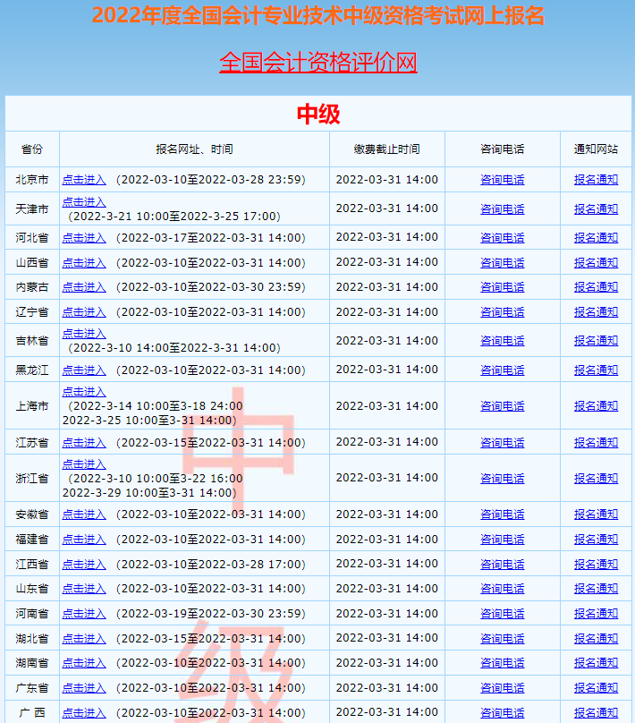 2022中级会计报名时间即将截止！这套中级会计学习计划表，收藏用