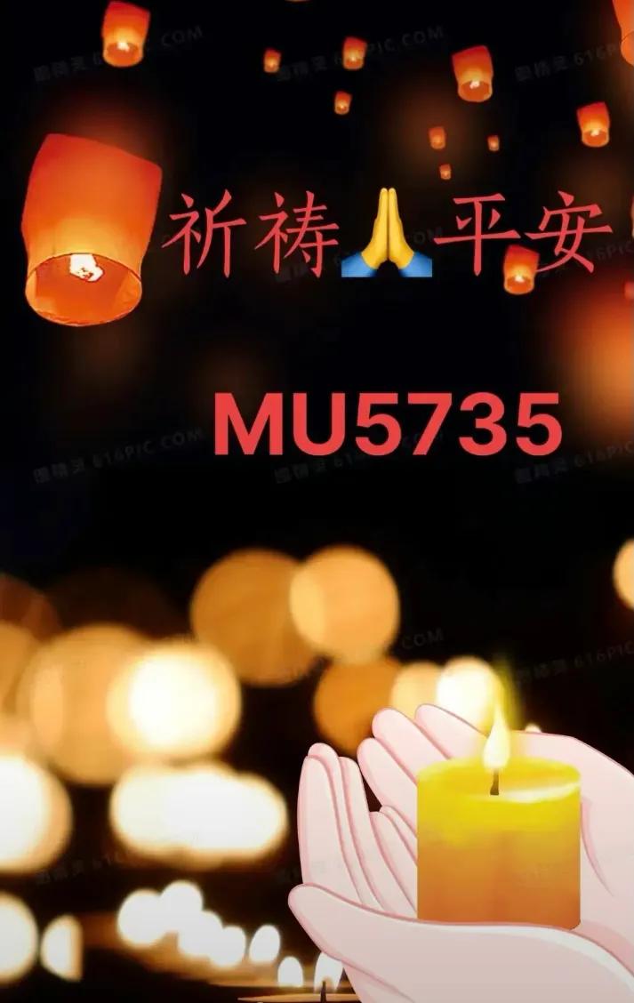 为MU5735航班遇难者默祷，愿逝者安息，生者坚强，苍天垂泪，人间共哀。