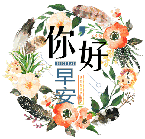 周三早上好朋友 清早大家早上好漂亮动态表情图片 祝福你快乐吉祥图片