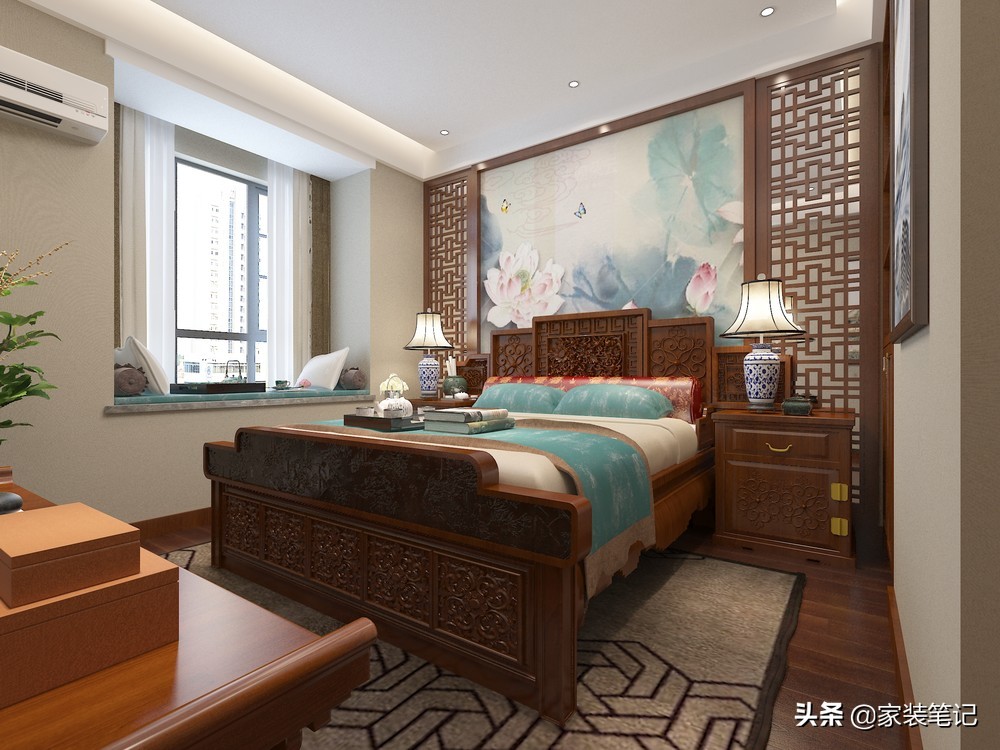 长沙70后夫妻，买180㎡四居室，装传统中式，看上去庄重，有品味