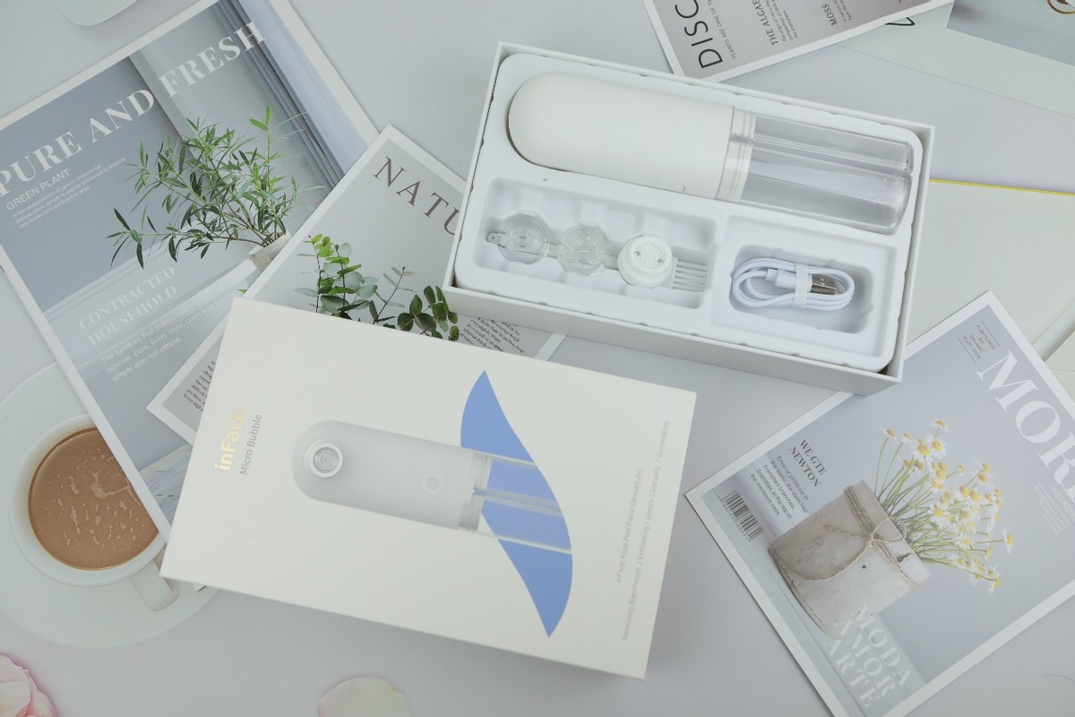 粗大毛孔和黑头的克星-inFace小气泡黑头仪