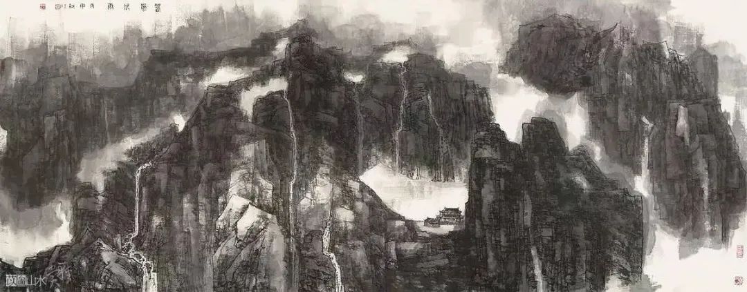 他的画激情迸发，境界博大