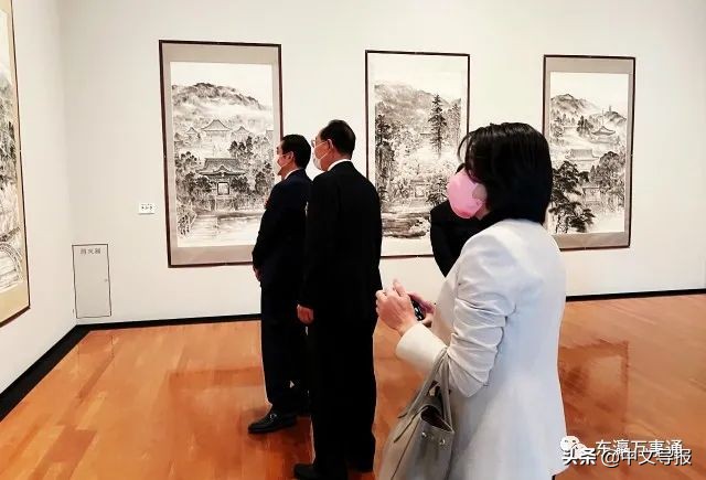 追寻空海足迹，纪念中日邦交正常化50周年：牛子华山水画展开幕