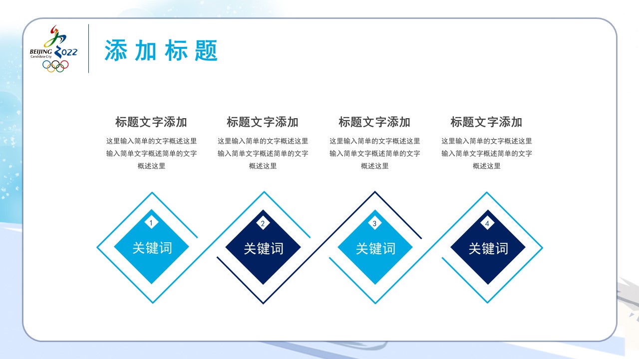 奥运会项目有哪些ppt(时尚2022北京冬奥会运动内容介绍PPT模板)