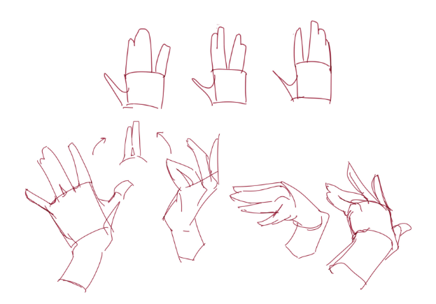 绘画初学者如何正确画手？教你基础的手部手势绘制思路