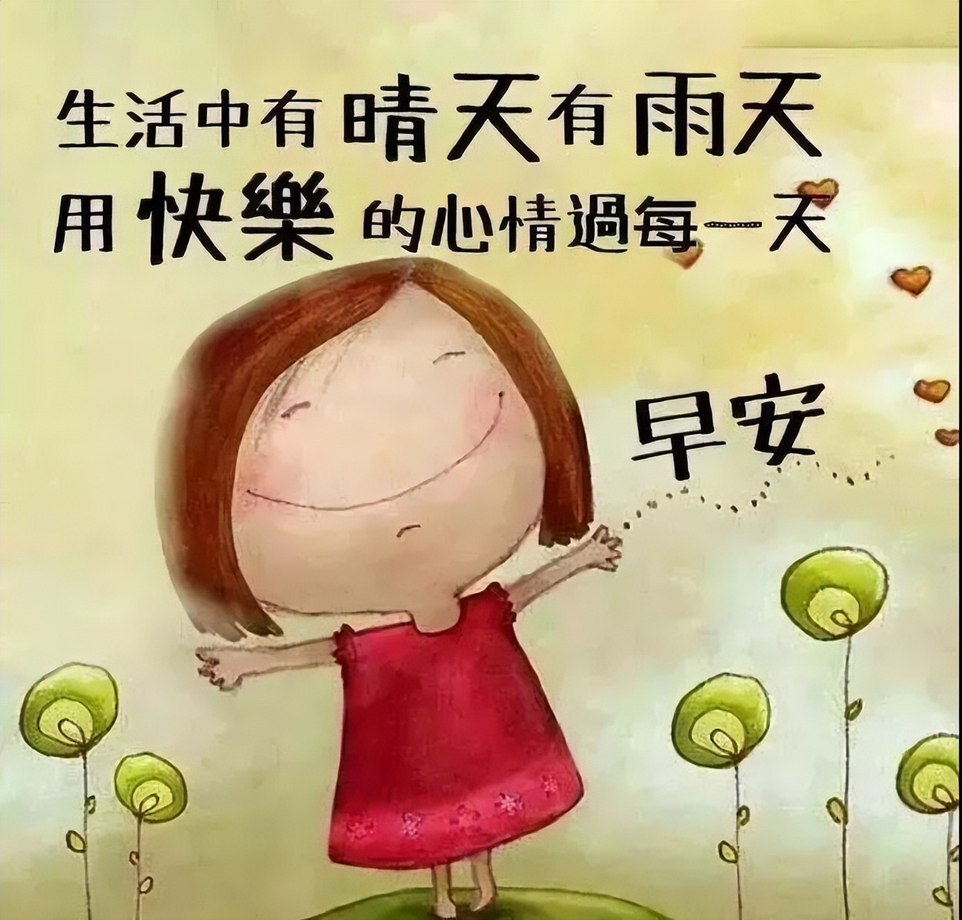 今日早安表情包，长念友谊，非常时期照顾好自己，疫情后再见图片