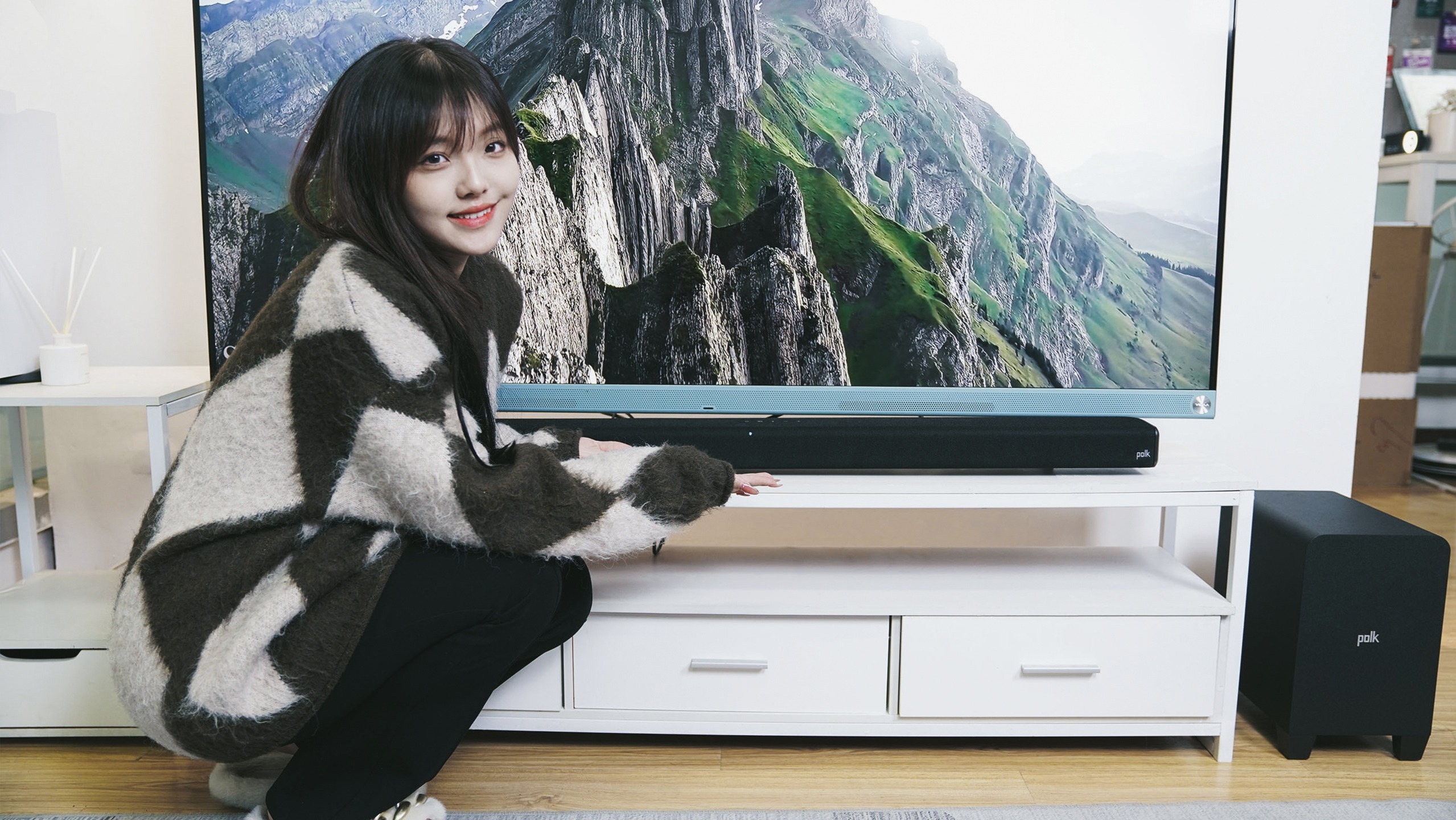 电视机全景声改造，Polk普乐之声 Signa S4回音壁音箱开箱