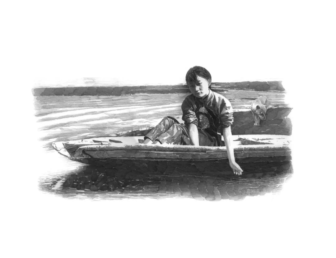 当代著名画家李晨,《边城》高清插画!| 情感与绘画语境的结合