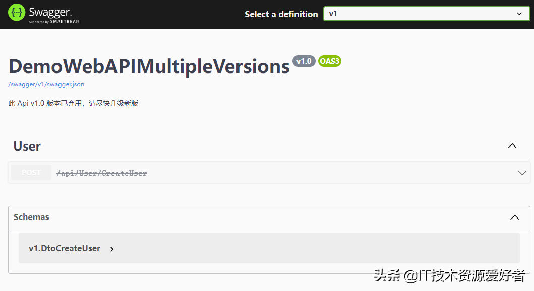 .Net WebApi 實現(xiàn) 接口版本控制并打通Swagger支持