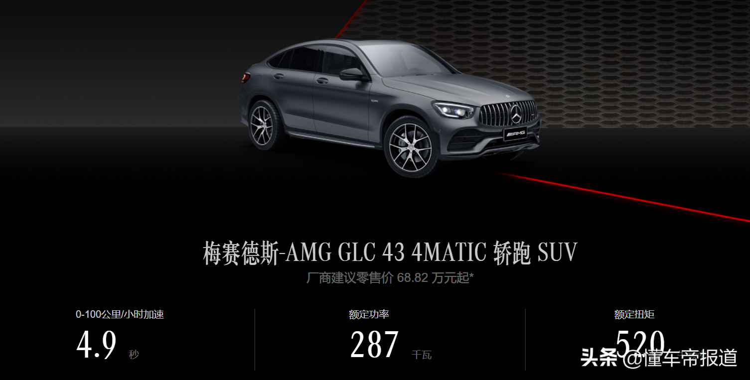 新车 | 售66.12-95.94万元，2022款梅赛德斯-AMG GLC家族正式上市