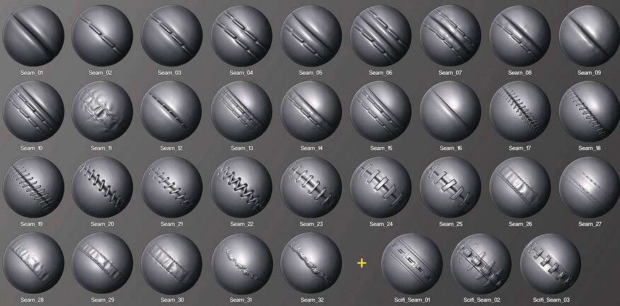 zbrush史上最全笔刷下载43G（1200个）