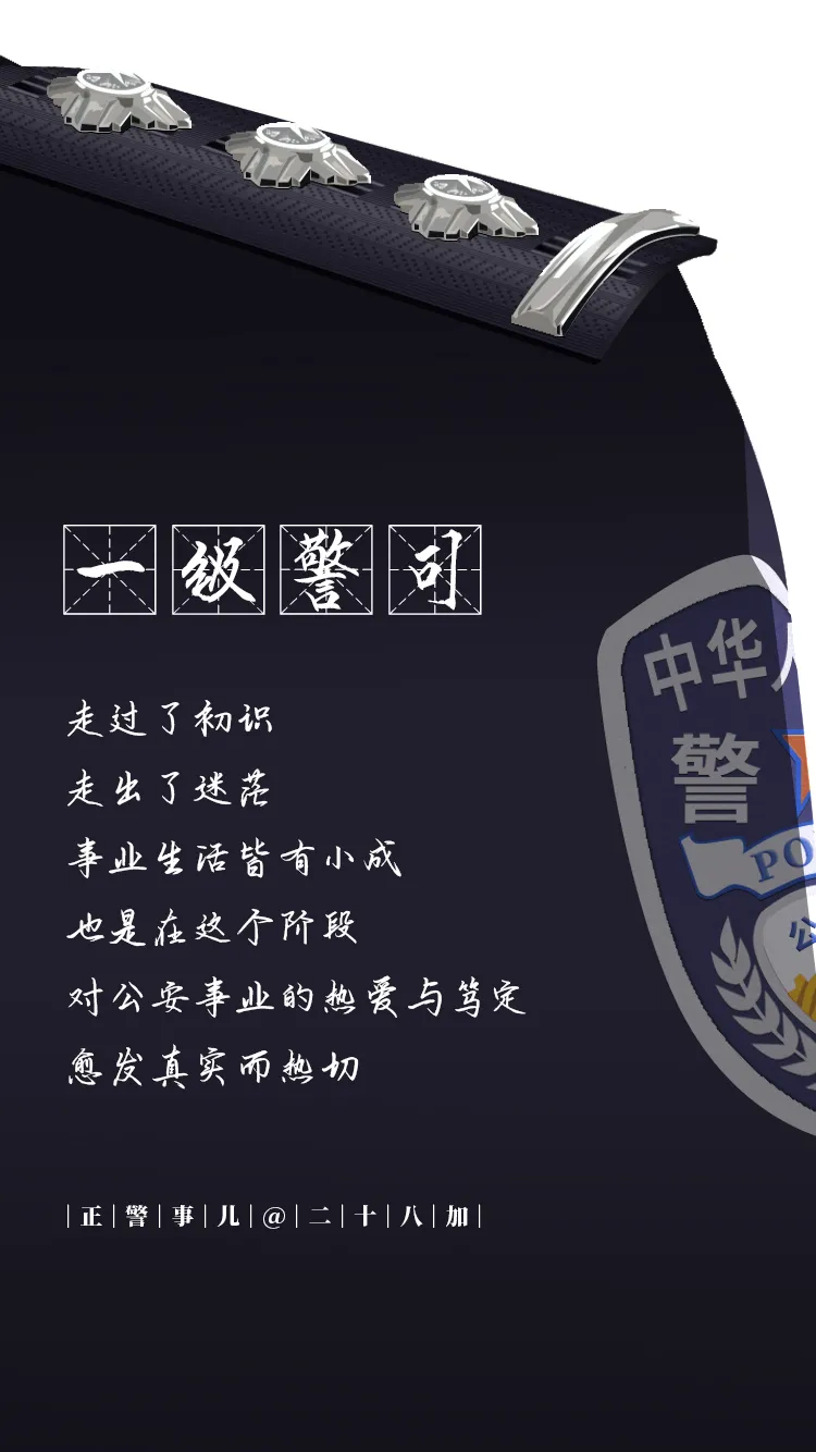 【警察节特刊】这些警衔，你戴到哪个了？