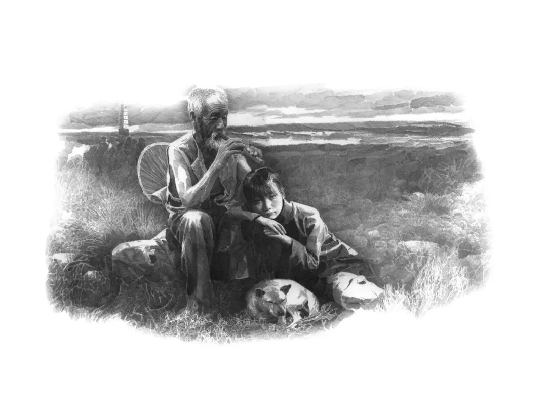 当代著名画家李晨,《边城》高清插画!| 情感与绘画语境的结合