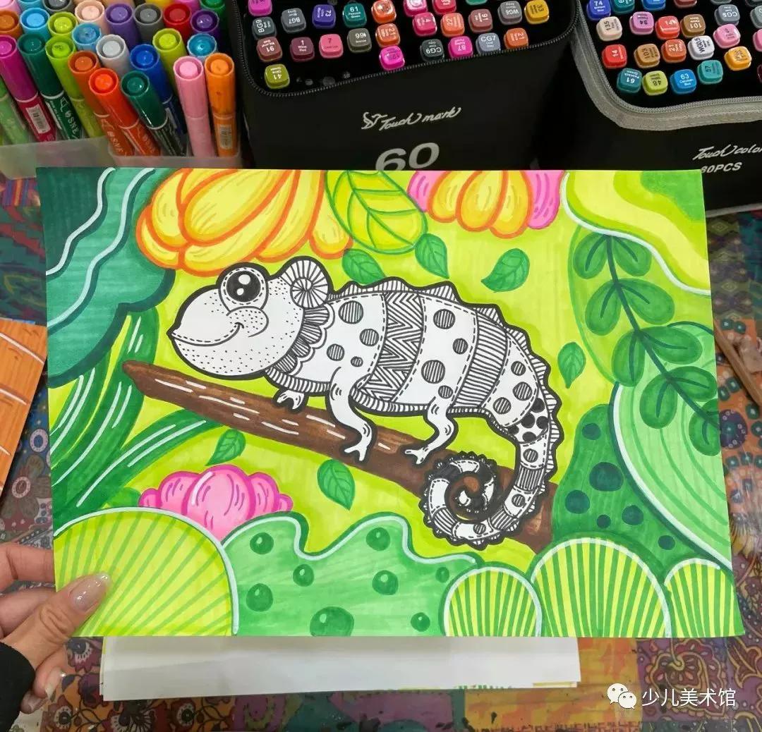 创意美术—太美了！超好看的40幅创意儿童画，张张精品，经典收藏