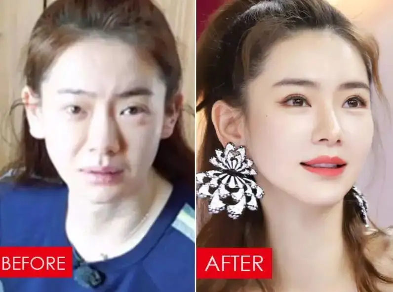 全靠眼妆"续命"?这些女星素颜小眼睛就剩一条缝,"吓"到我了