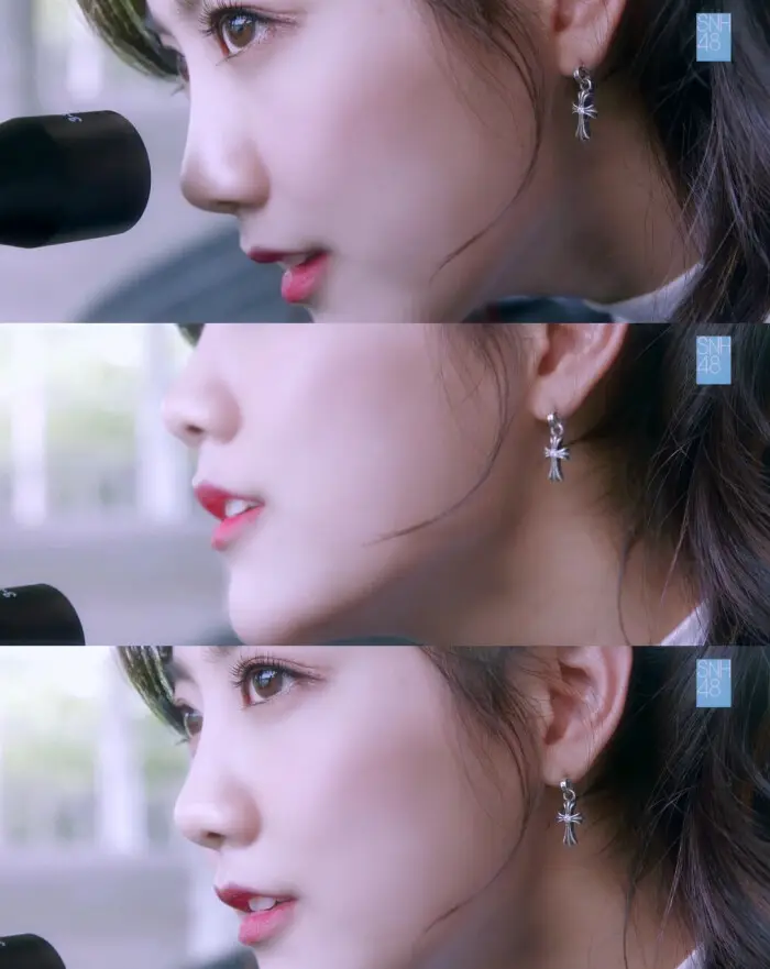 李艺彤清新甜蜜，灵动又亲切，明艳不可方物，尽显少女活力