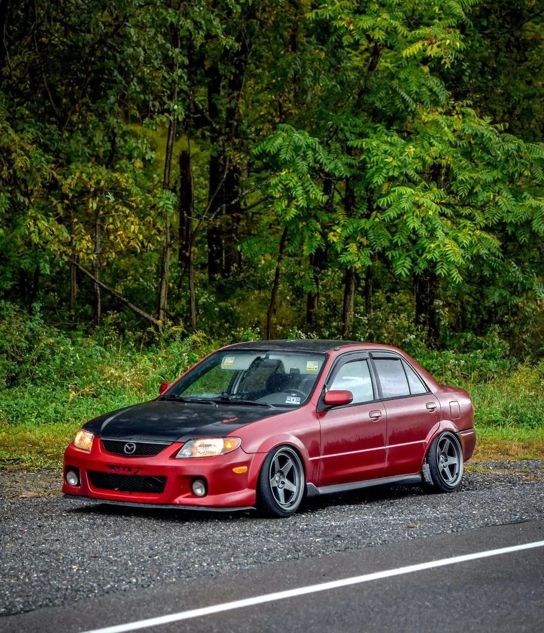 还记得马自达323吗?姿态改装福美来样子还不过时-我的快乐小窝