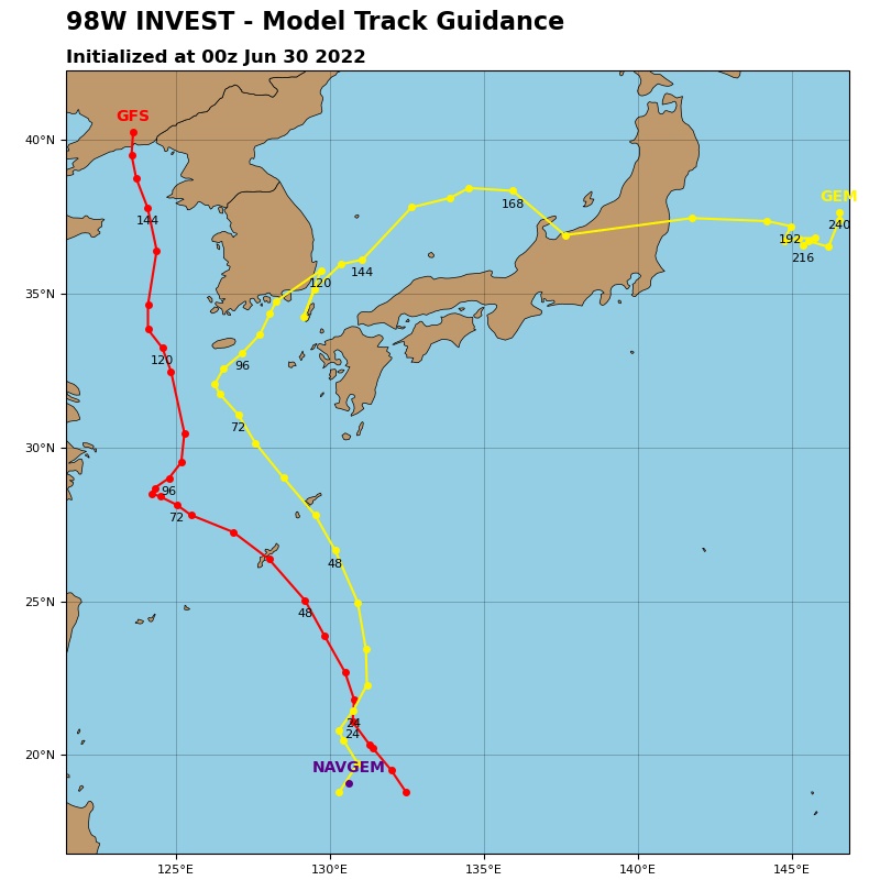 3号台风暹芭或登陆广东！4号艾利也将生成？GFS：可能直达东北