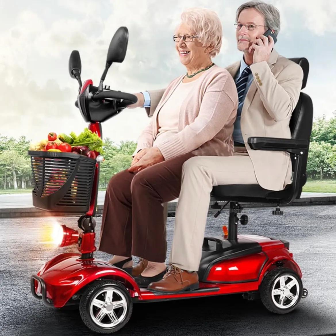 2款四轮老年代步车,1800元起步,能够折叠,适合老人代步,接娃