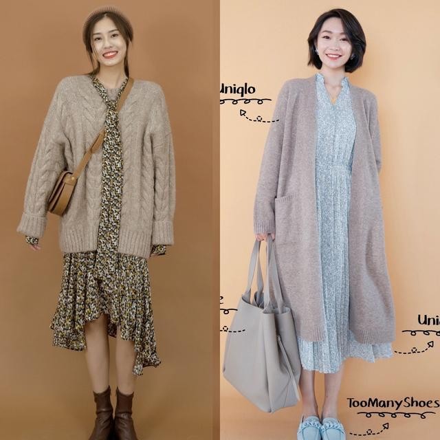 白色针织开衫内搭什么比较好看(这样搭配时髦减龄)