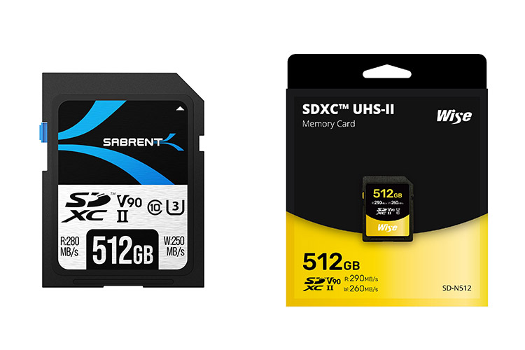 Sabrent推出SD UHS II存储卡 容量达512GB