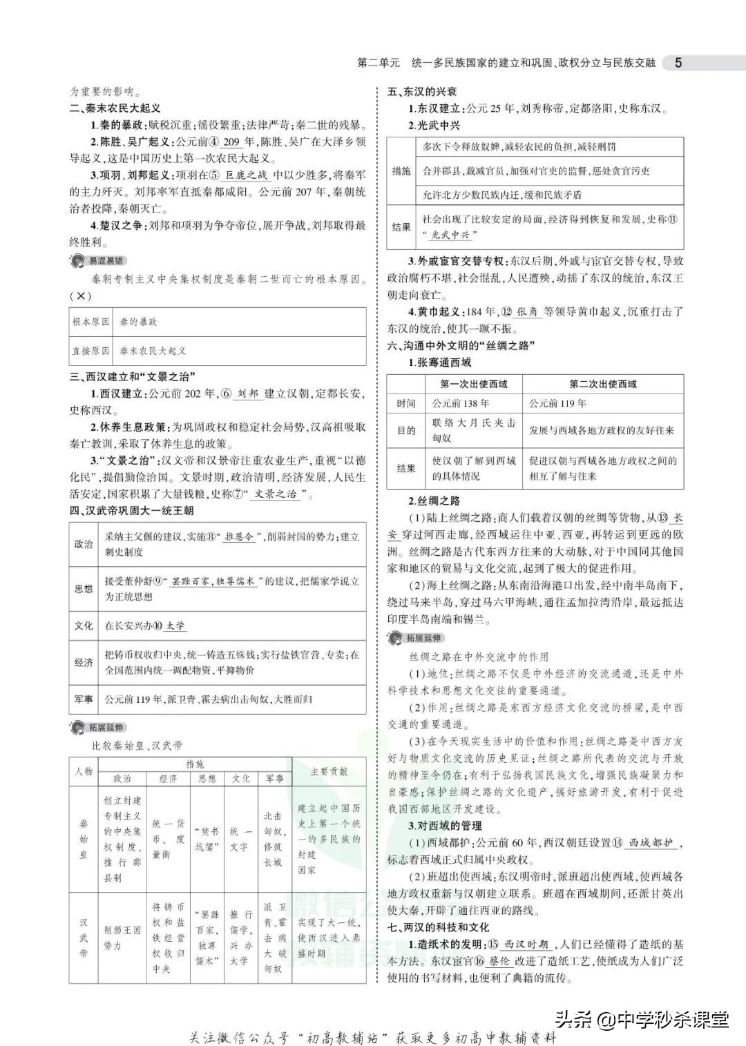 《5年中考3年模拟》中考历史全国版电子版可下载打印