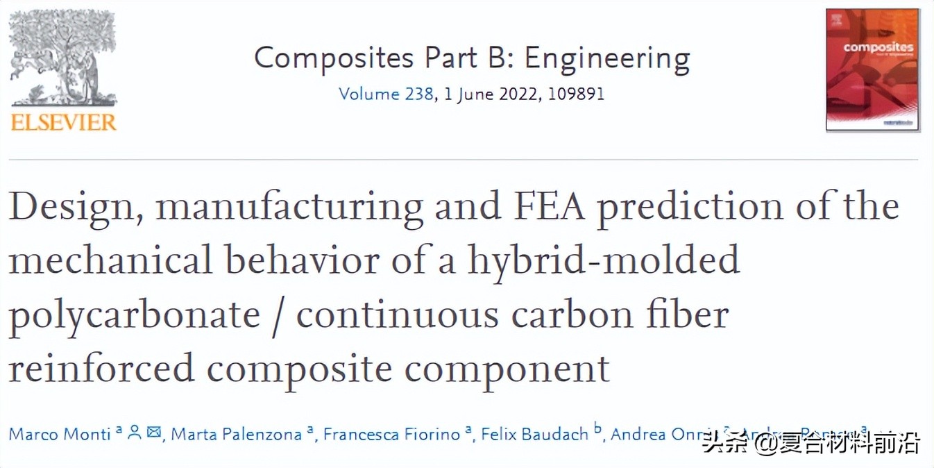 顶刊《Composites Part B》碳纤维科研领域最新研究进展TOP10