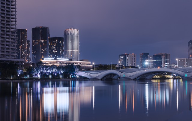 通州万达夜景图片