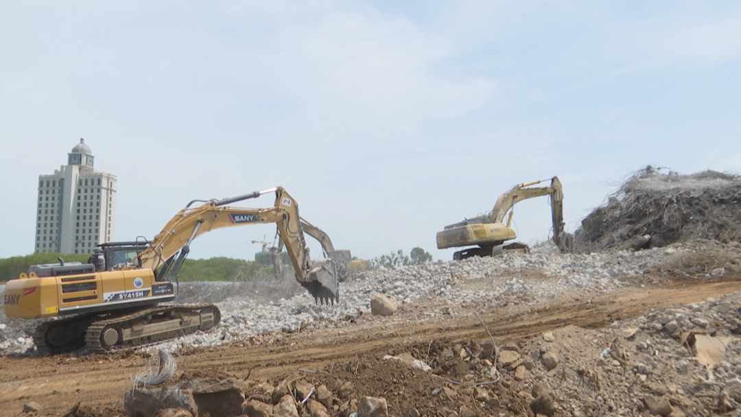 儋洋加速度！超大国际物流中心项目建设中→