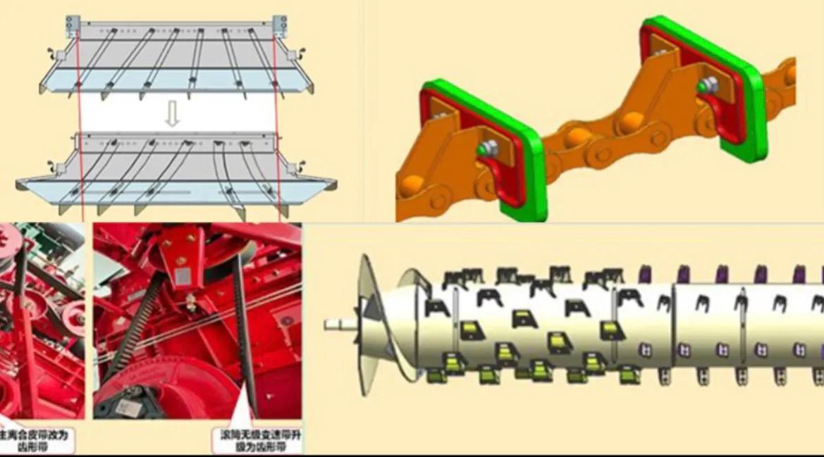 小麦联合收割机中的大G，雷沃GM100和中联谷王TB90介绍