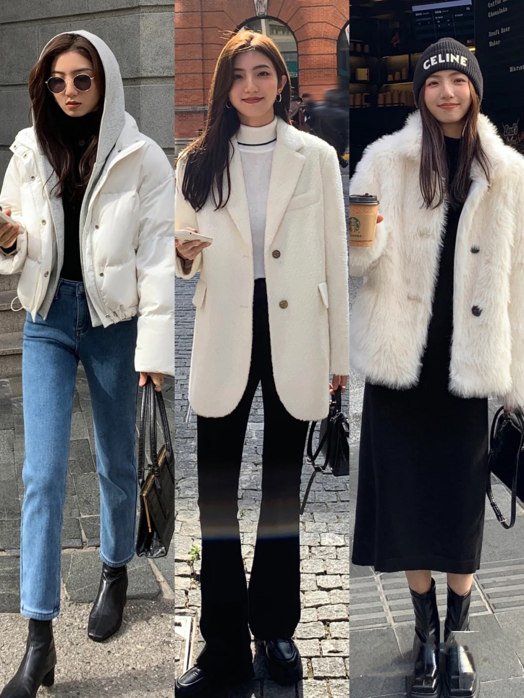 冬日时髦精，不可少的“三件”外套，帅气有型，更适合30＋女性