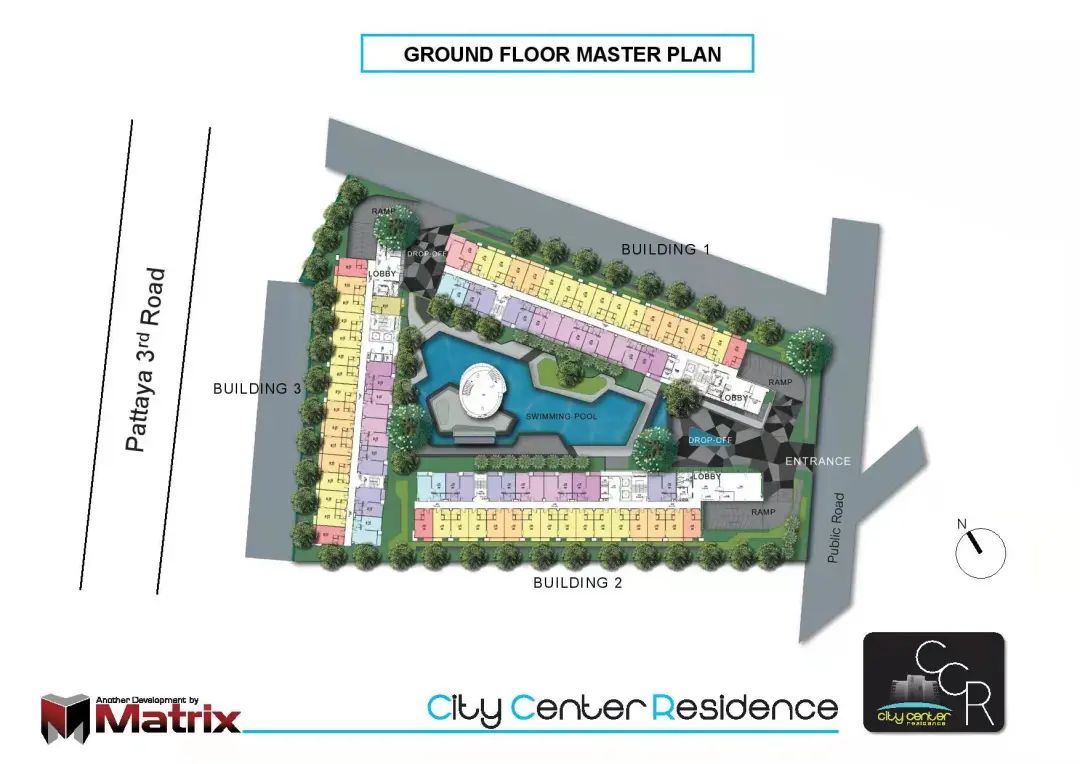 特惠55折现房丨芭提雅市中心网红水系公寓 City Center Residence