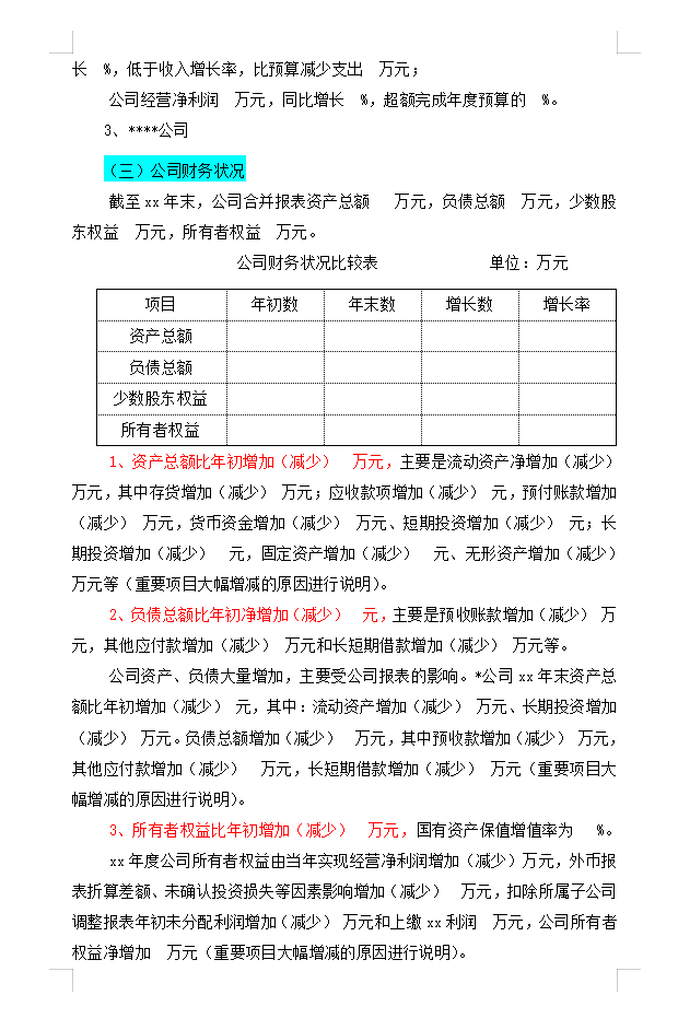 不愧是财务主管，这3000字财务年度分析报告模板太实用了，真心赞