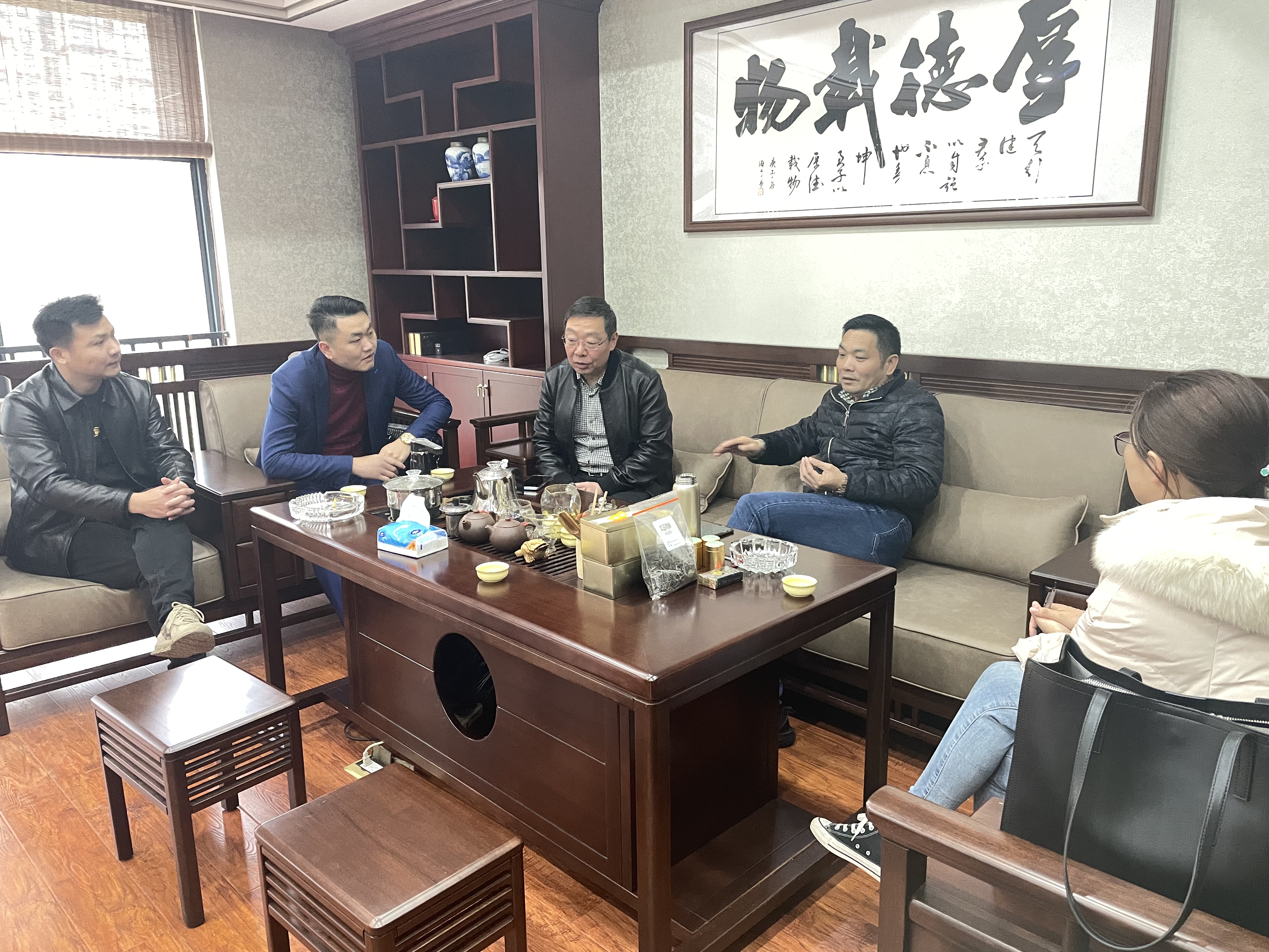 长沙市湘潭商会走访调研会员企业湖南良誉建设有限公司