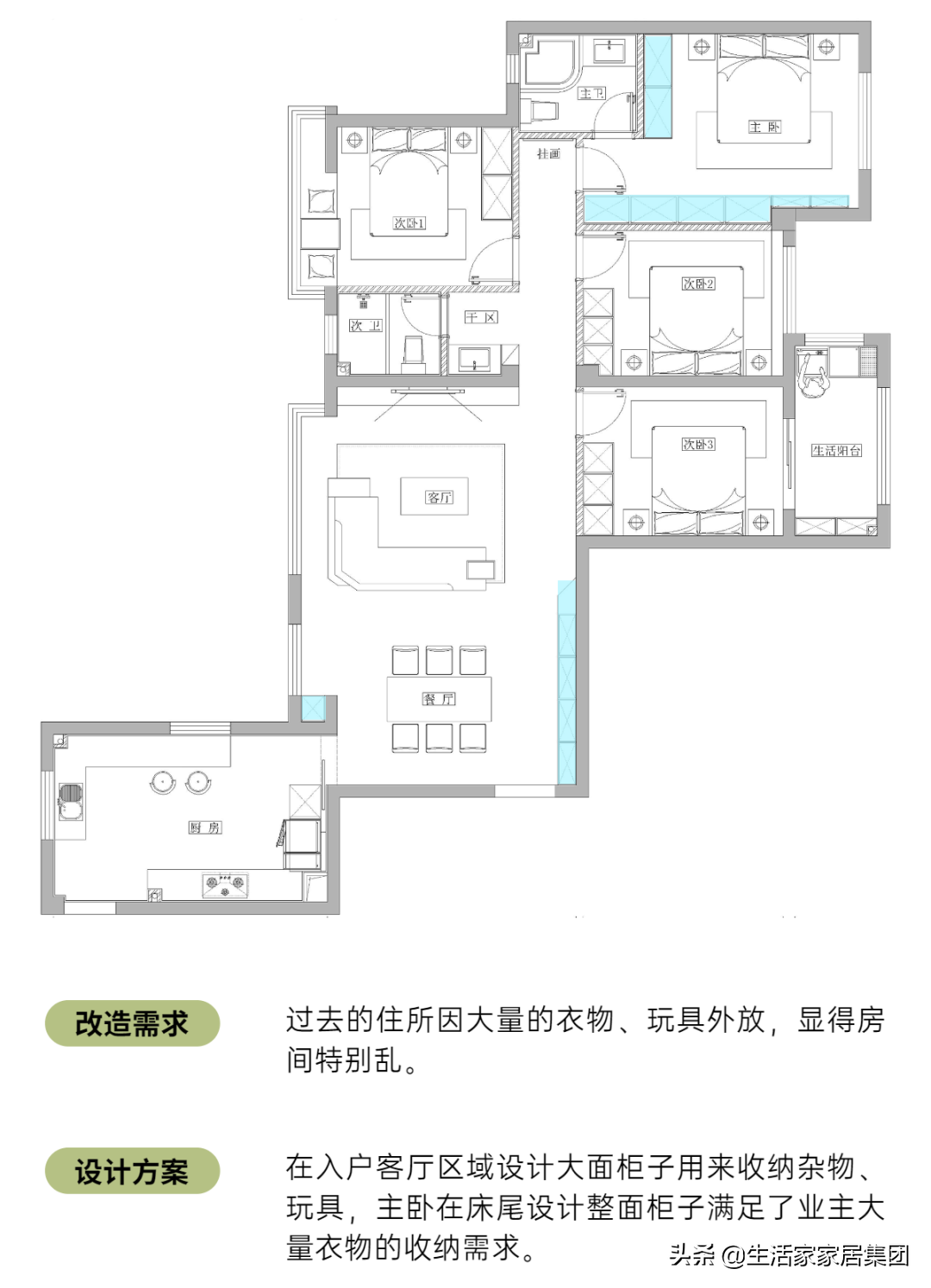 实景案例：135㎡现代简约家，全屋空无一物，其实暗藏实用设计