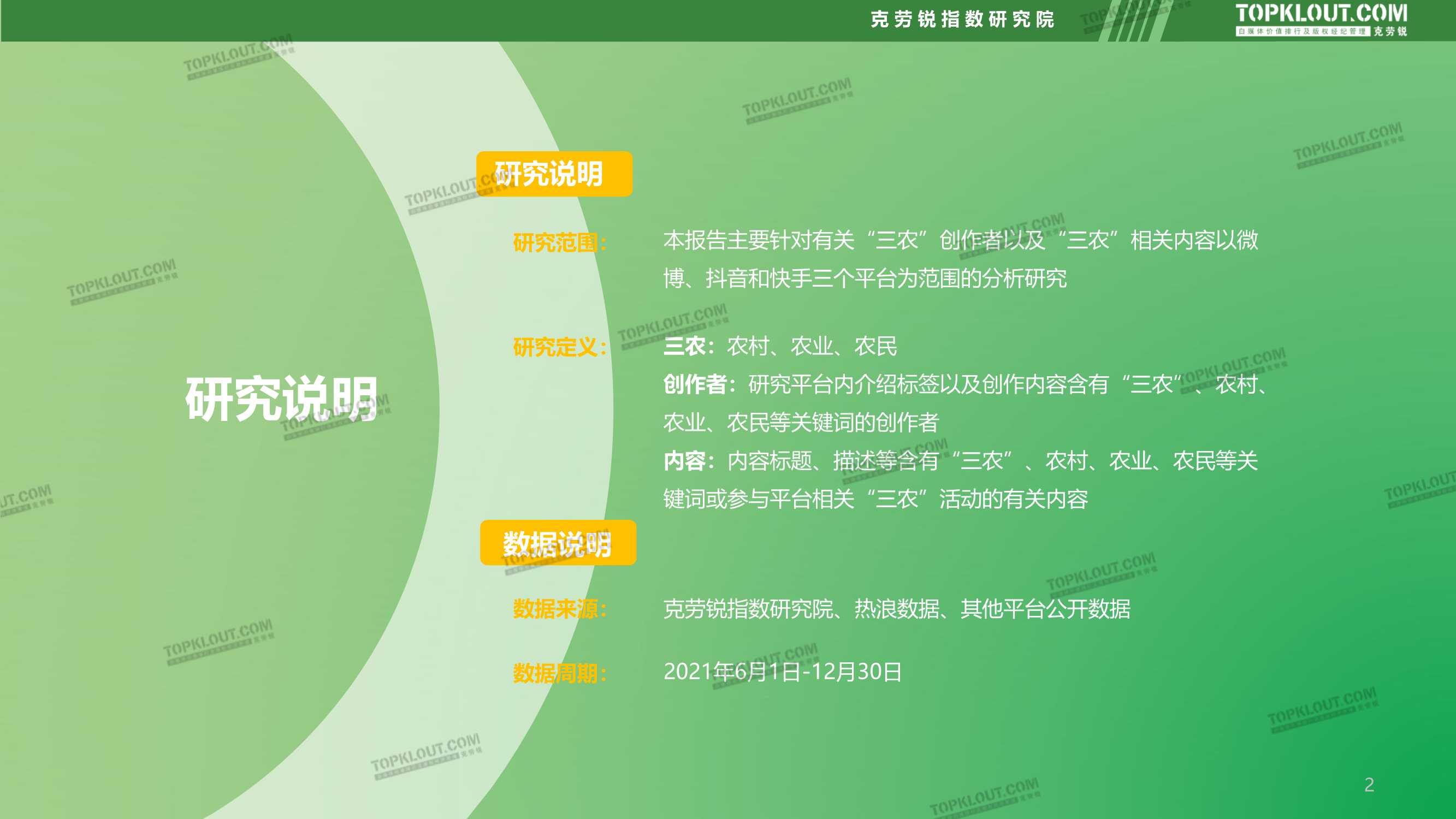 社交媒体三农内容发展趋势洞察（克劳锐）