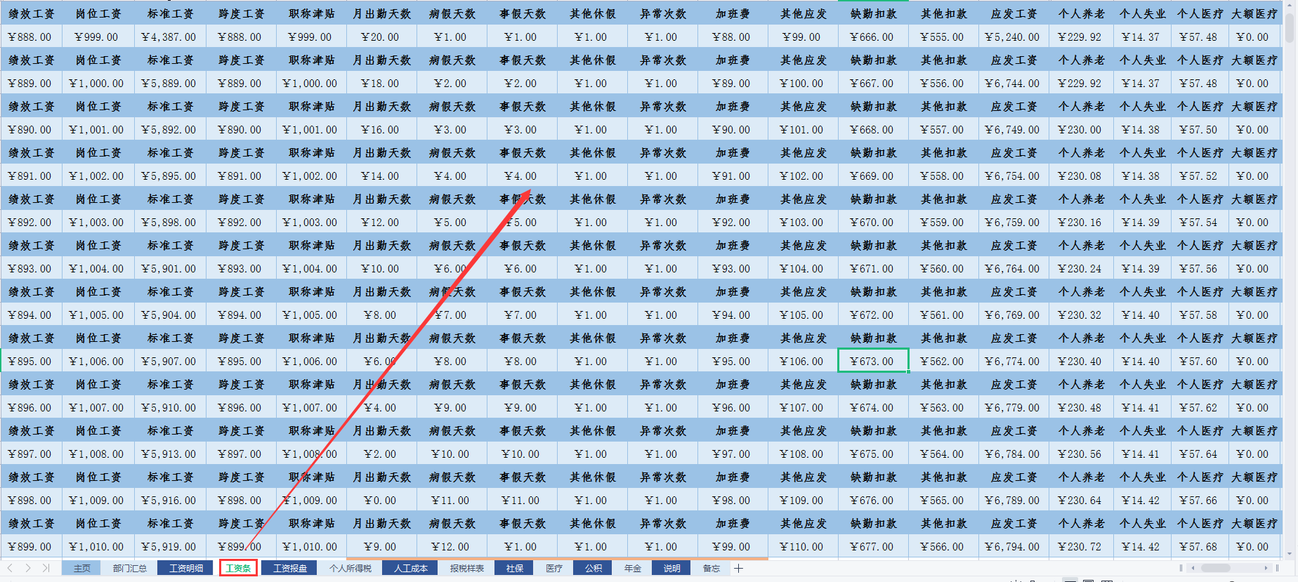 会计还在加班核算工资？别傻了！用这套表格自动核算半小时搞定