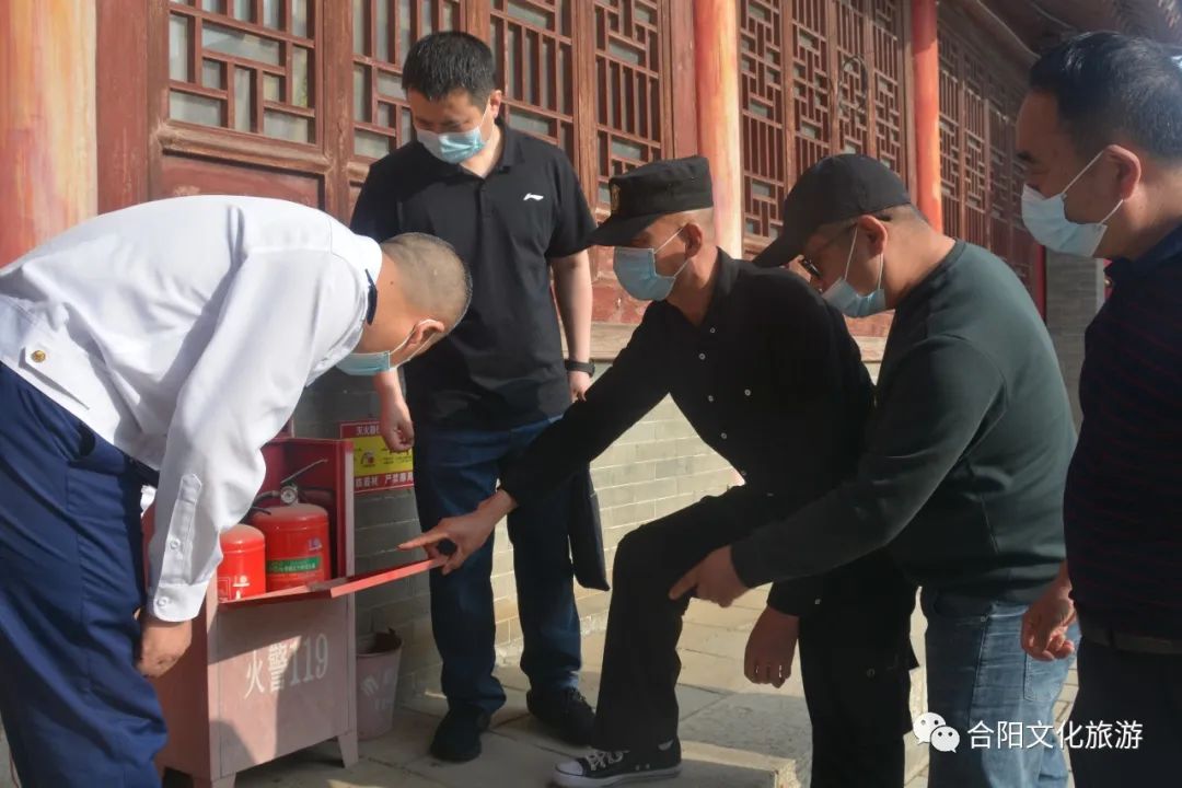 渭南市安委會第三考核組到合陽縣博物館檢查消防安全工作