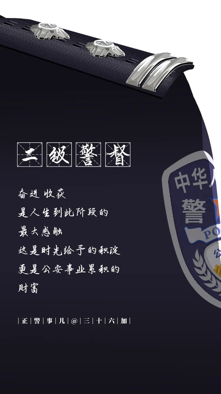 【警察节特刊】这些警衔，你戴到哪个了？