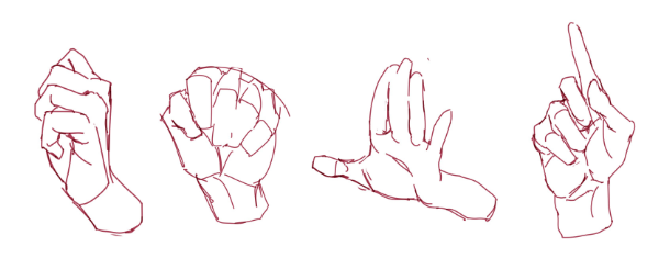 绘画初学者如何正确画手？教你基础的手部手势绘制思路