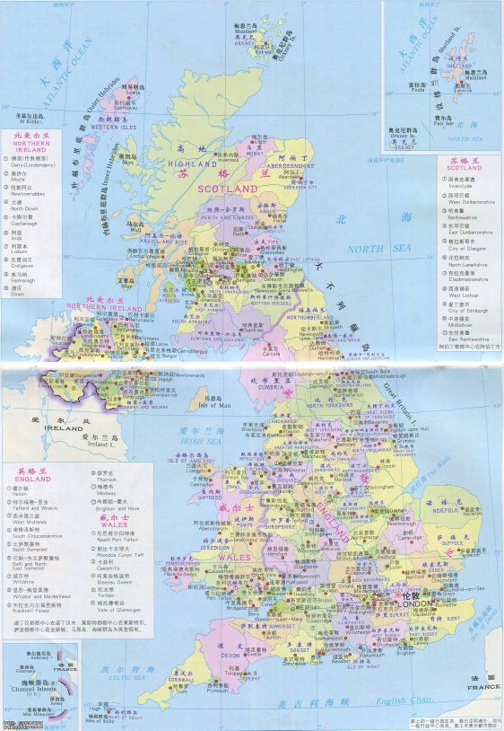 英国地图英文版超清晰(世界旅游地图揽胜—欧洲英国牛津郡)