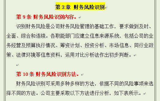 财务风险控制管理，从基本原则到管理监督与评估，可直接套用