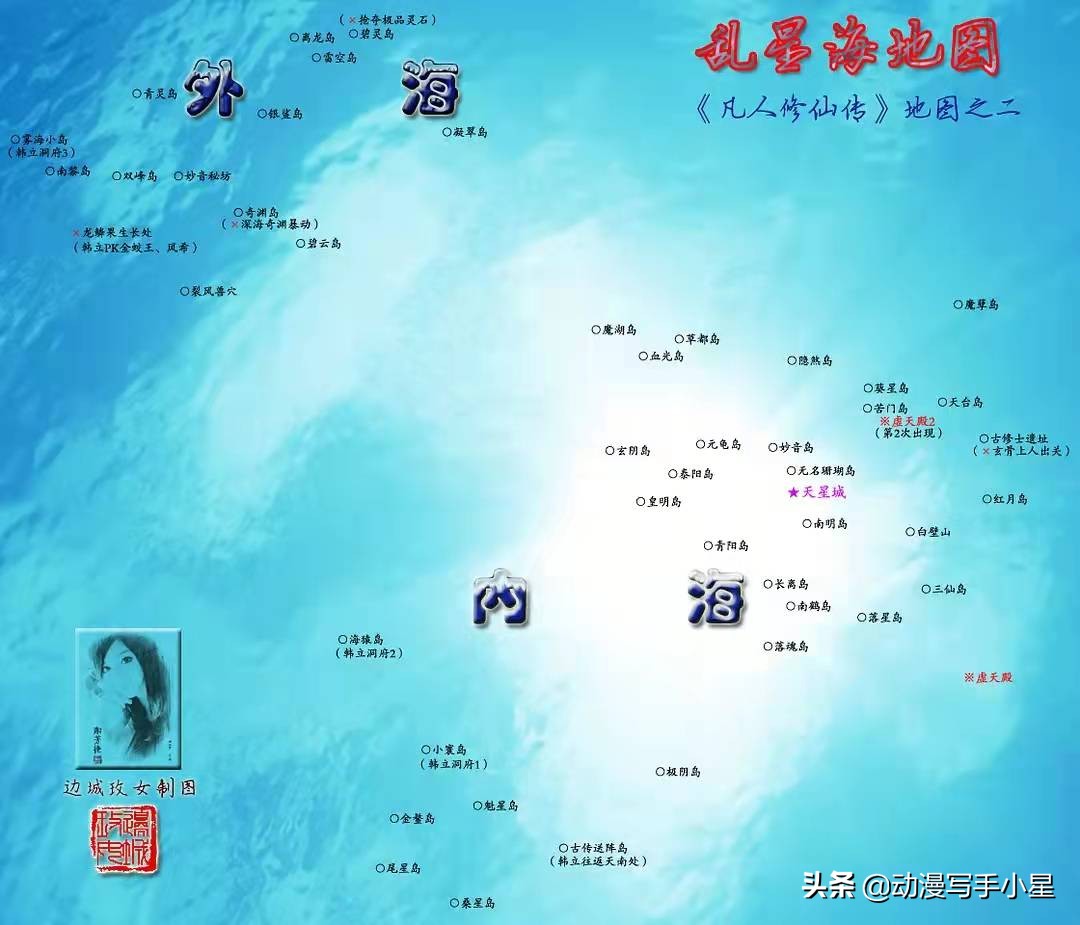 凡人修仙传地图及人、灵、仙界面积推算