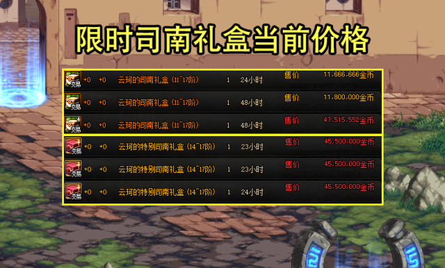 DNF：5.11魔盒新道具价格汇总！喇叭反向涨价，幻化模具起飞