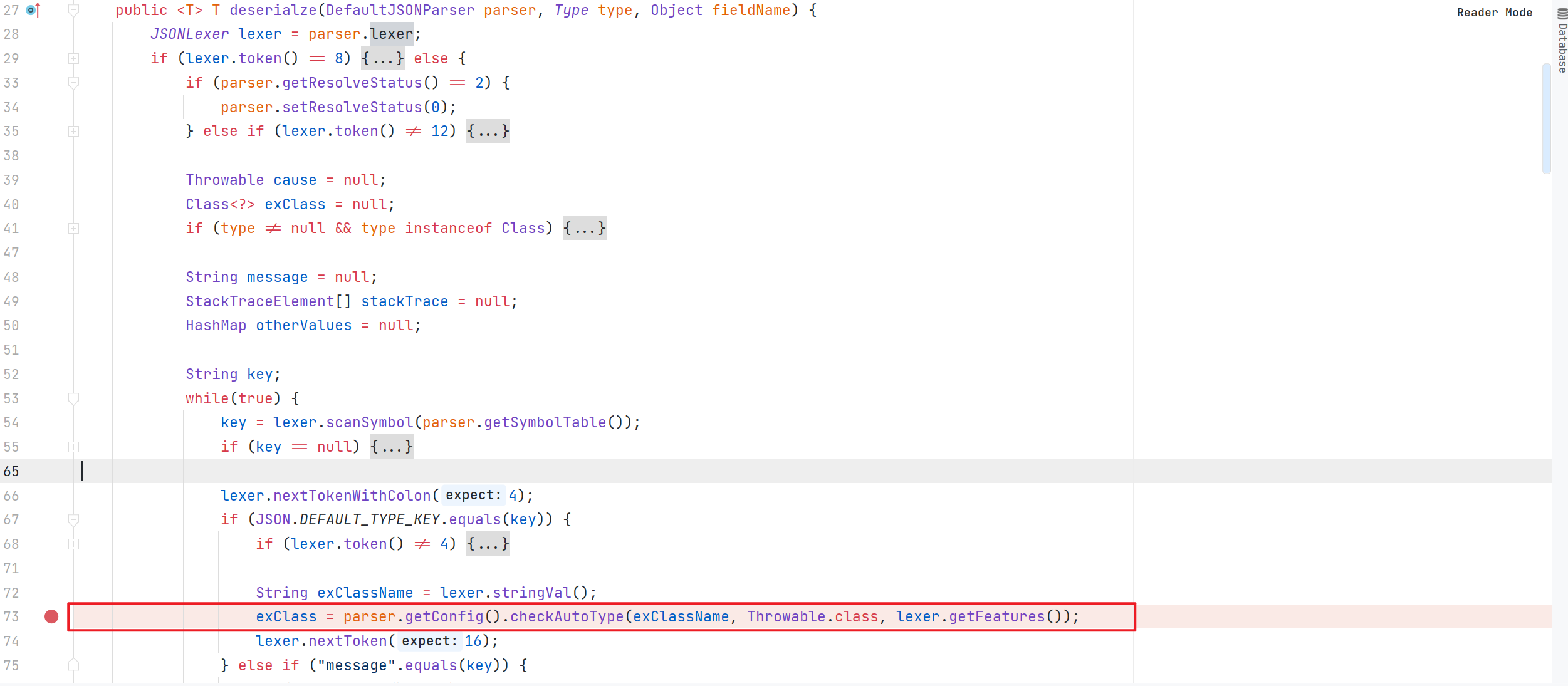 Fastjson 代码执行 CVE-2022-25845
