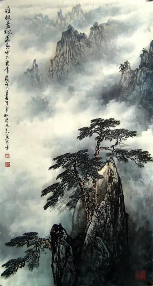 曾刚彩墨山水画图片(了解曾刚的简介和作品)