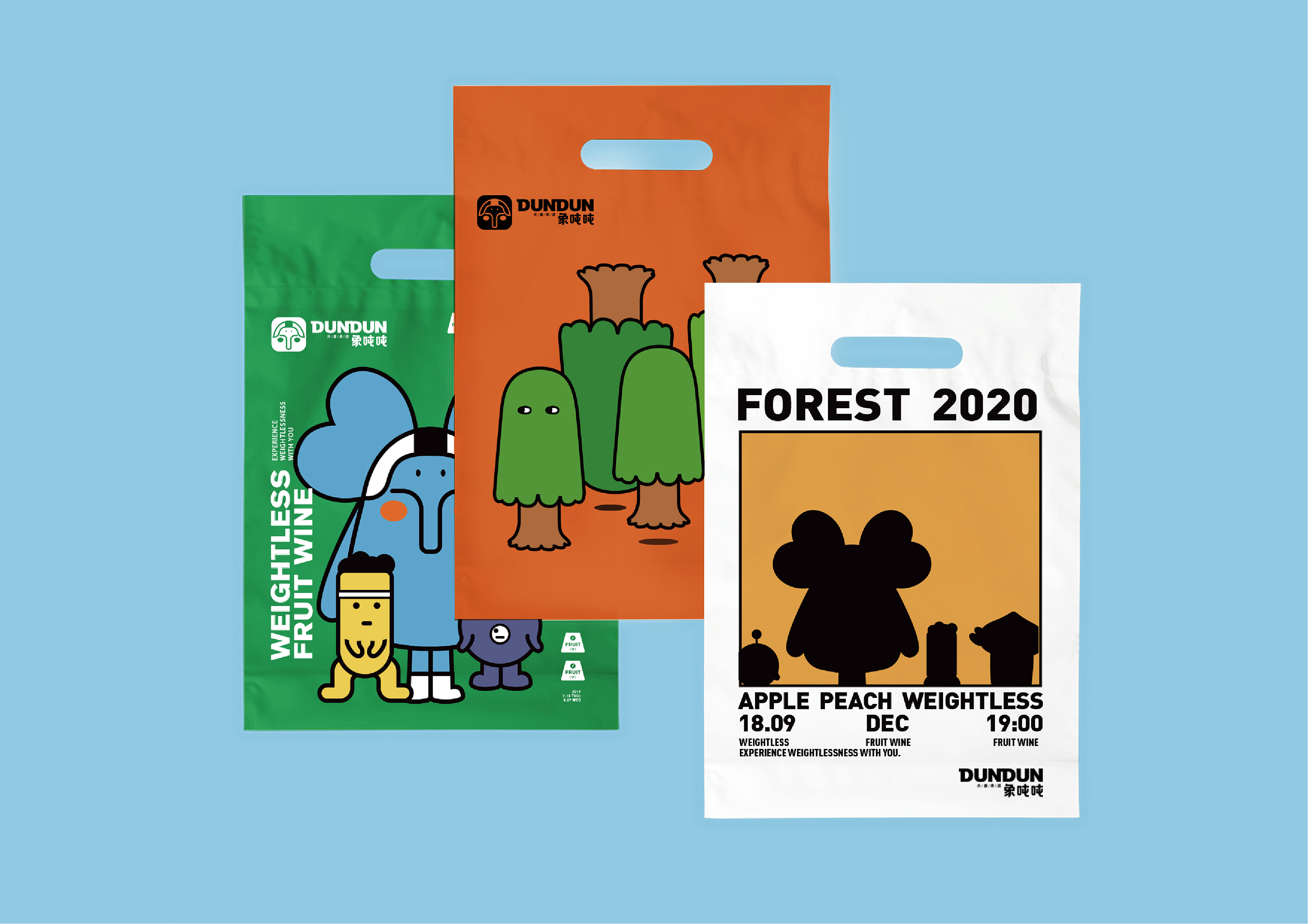「潮玩卡通风」果酒品牌包装,酒后带你进入轻松的童话世界