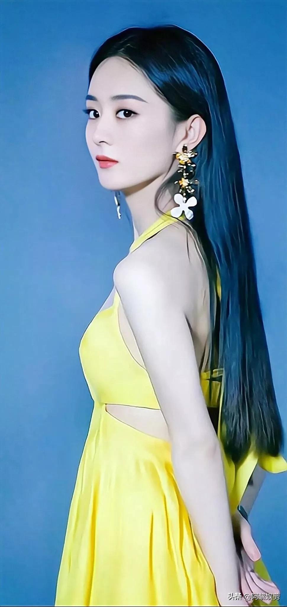 赵丽颖，眉清目秀，灵动可爱