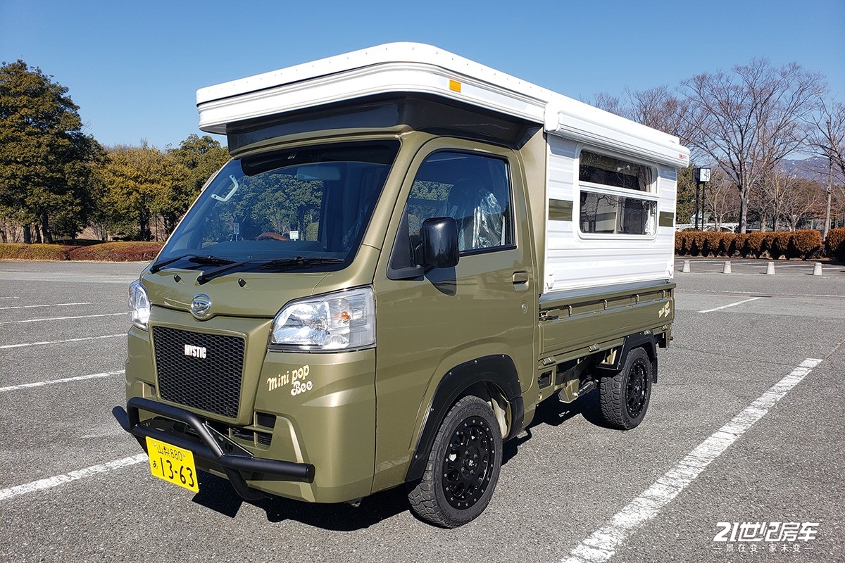 车长不到3.4米的日本大发房车居然能睡4人!3at变速箱配四驱系统